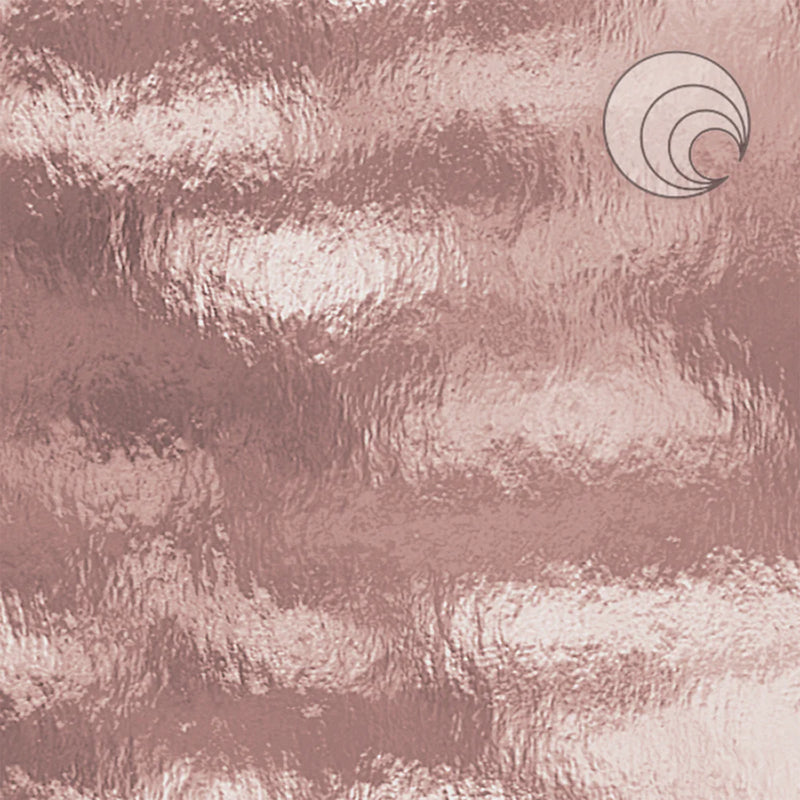 Pink Champagne Rough Rolled Transparent Oceanside Sheet 591-1RR-F