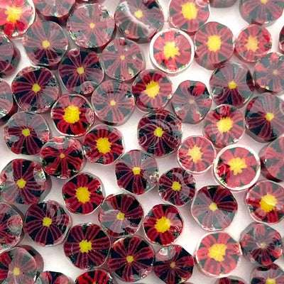 Poinsettia - Flowers Millefiori Murrine COE090