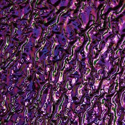 Purple Ripple on Clear Bullseye COE090