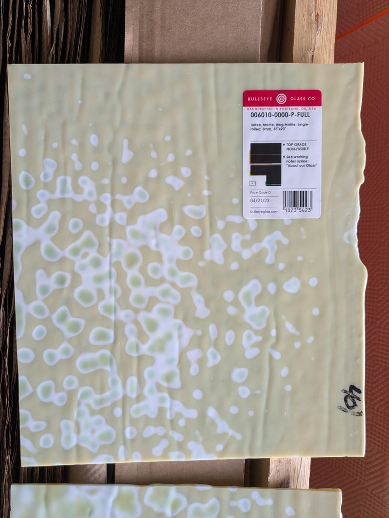 Toffee Mottle Mix Bullseye Sheet 6010 3MM