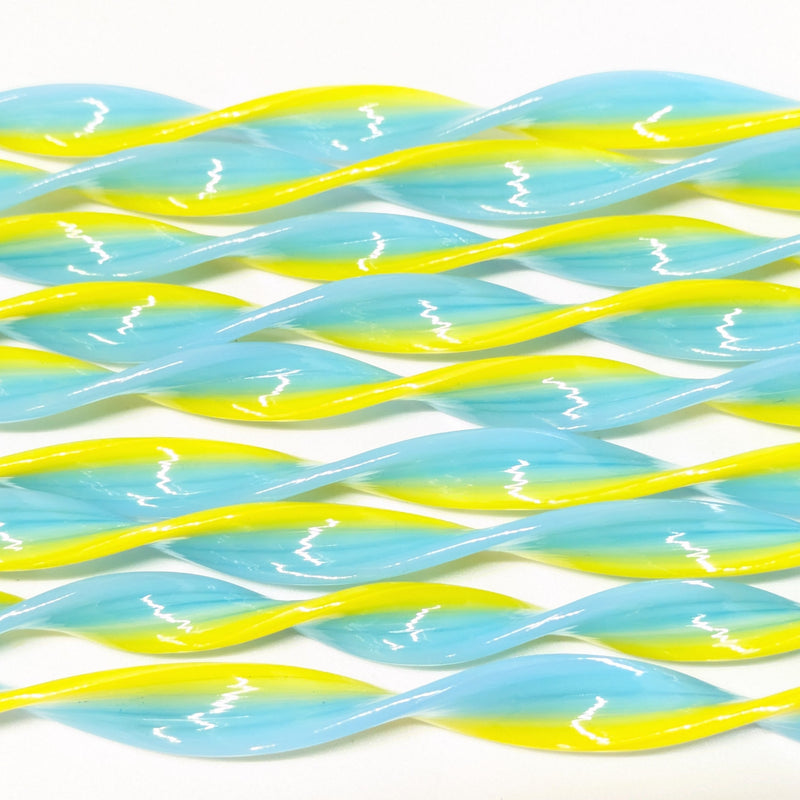 Summer Vibes Flat Twisted Glass Cane COE090