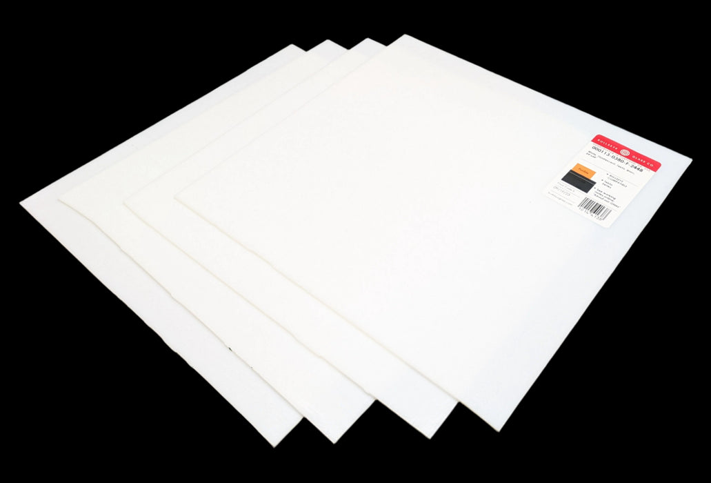 White Tekta Opaque Bullseye Sheet 113 3MM