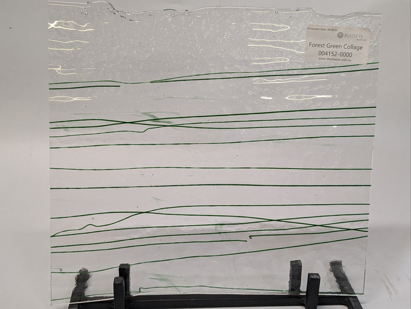 Forest Green on Clear Base Collage Bullseye Sheet 4152 3MM