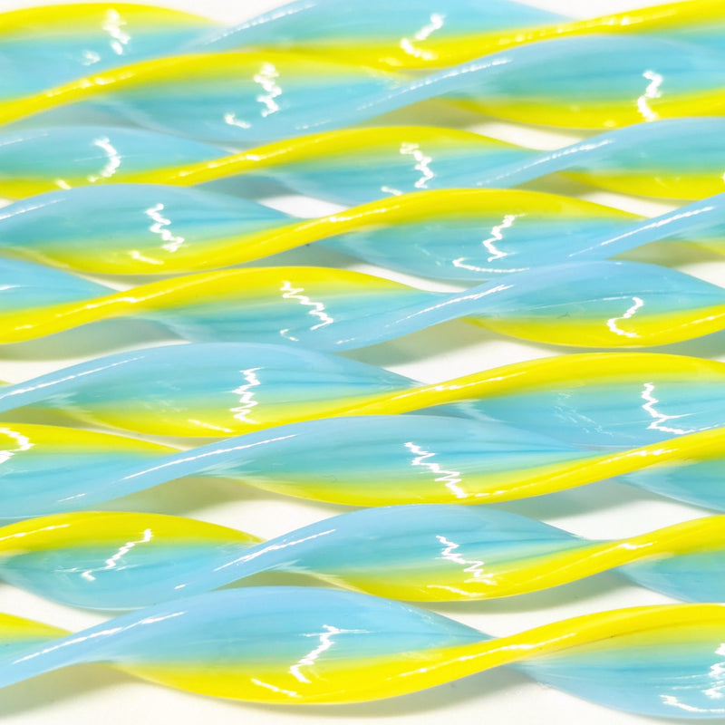 Summer Vibes Flat Twisted Glass Cane COE090