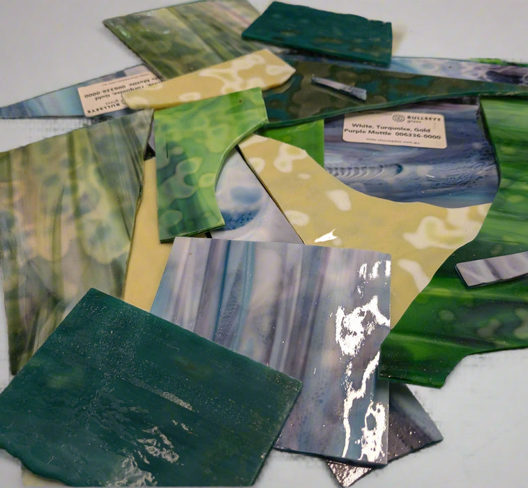 Bullseye Mottle Glass Sheet Offcuts