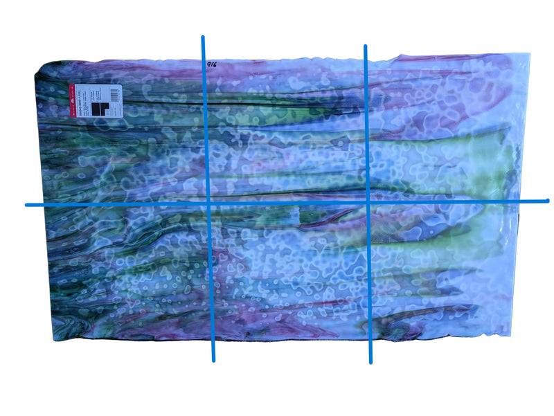 White Olive Green Gold Pink Mottle Mix Bullseye Sheet 6343 3MM