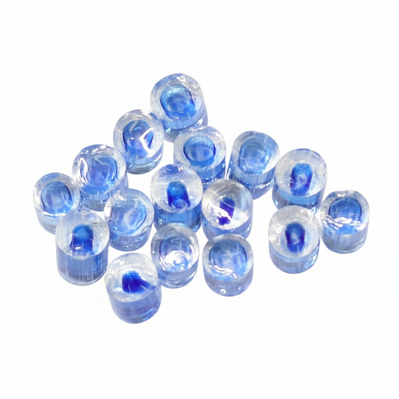Blue Transparent Rings Millefiori Maherster Art Glass COE090
