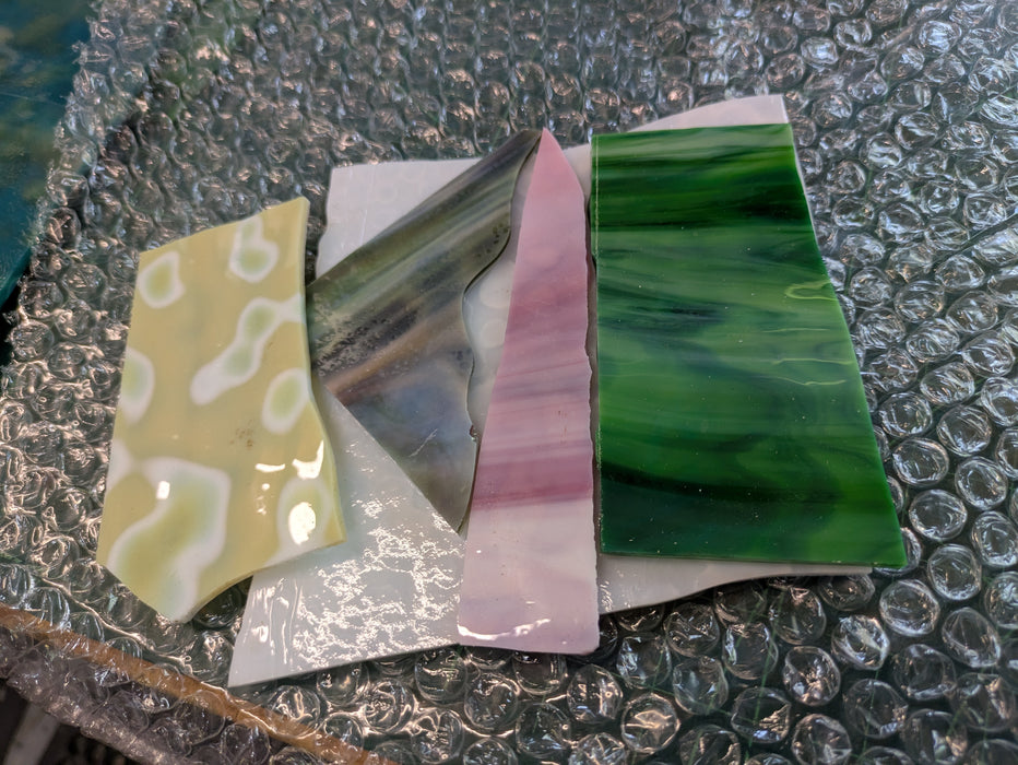 Bullseye Mottle Glass Sheet Offcuts