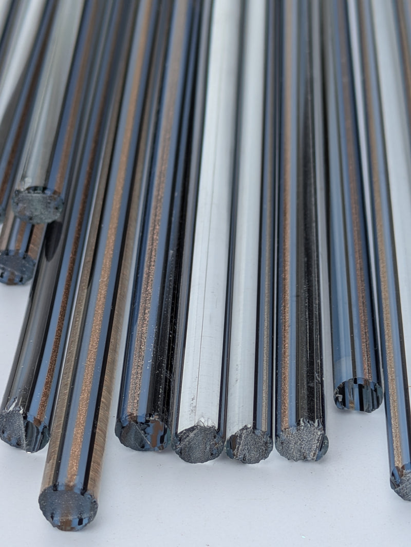 Aventurine, Black, and Periwinkle Lauscha Rod SNT110