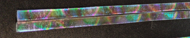Pattern Dichroic on Black Opaque Sizzle Stix MP0100 6MM