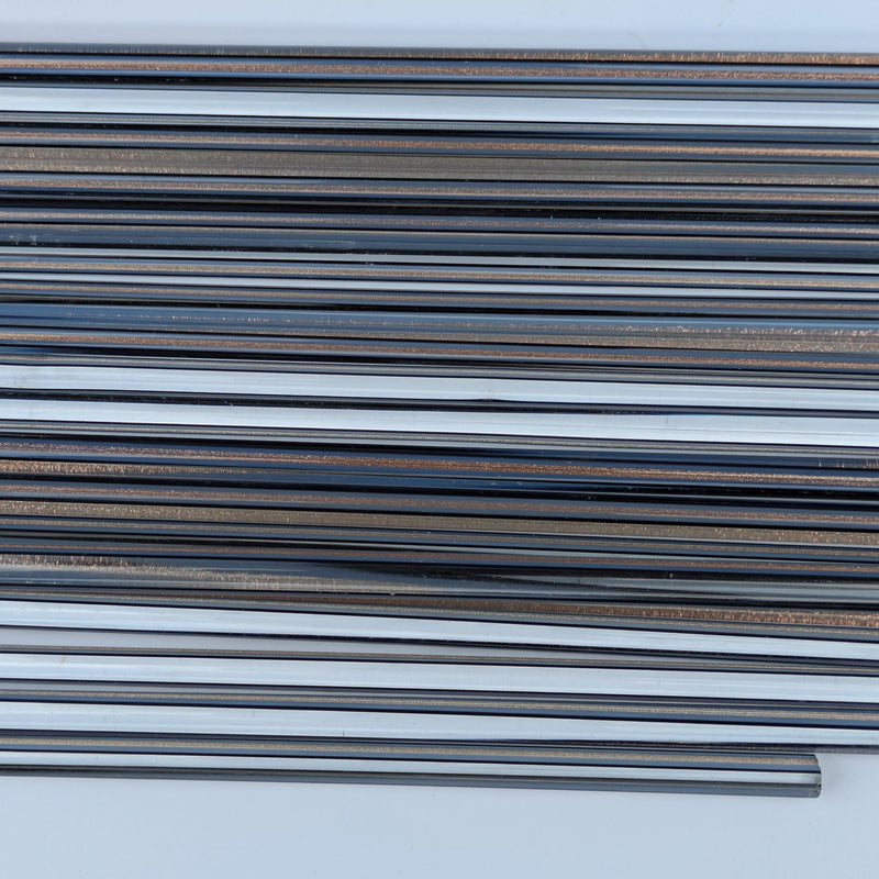 Aventurine, Black, and Periwinkle Lauscha Rod SNT110