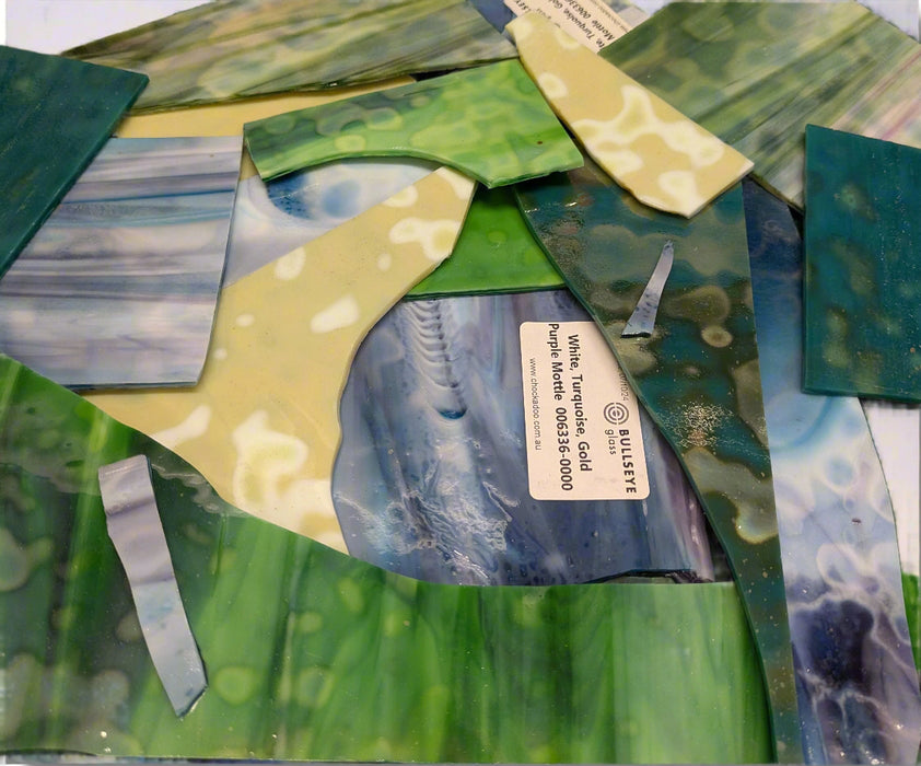 Bullseye Mottle Glass Sheet Offcuts
