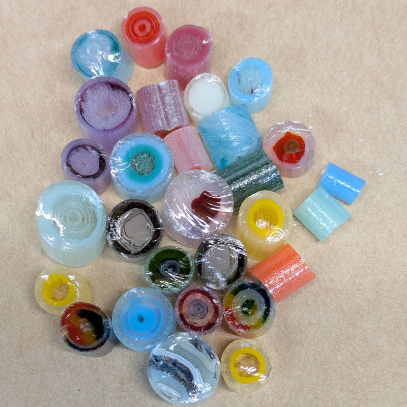 GlowRini Grab Bag Glow Glass Murrine Mixed COE090