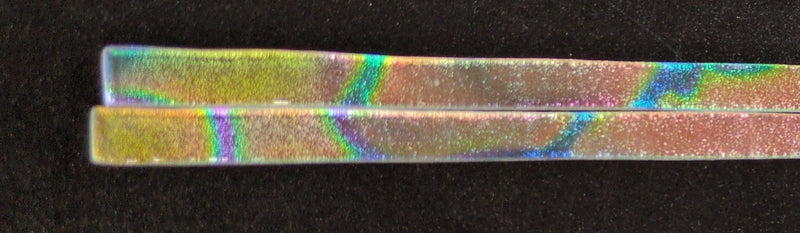 Pattern Dichroic on Black Opaque Sizzle Stix MP0100 6MM
