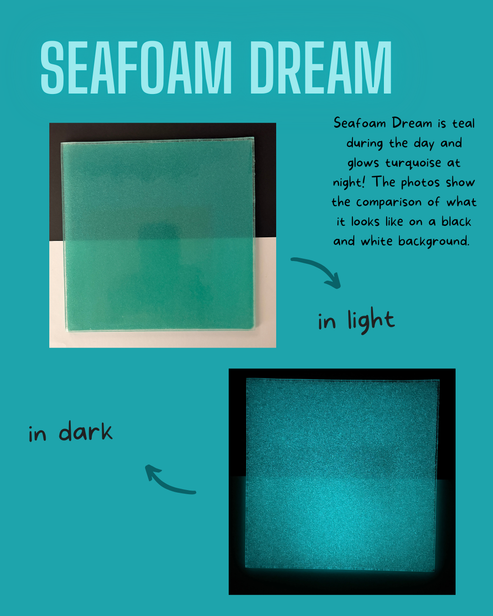Seafoam Dream Glow Glass Sheet COE096 Studio Square