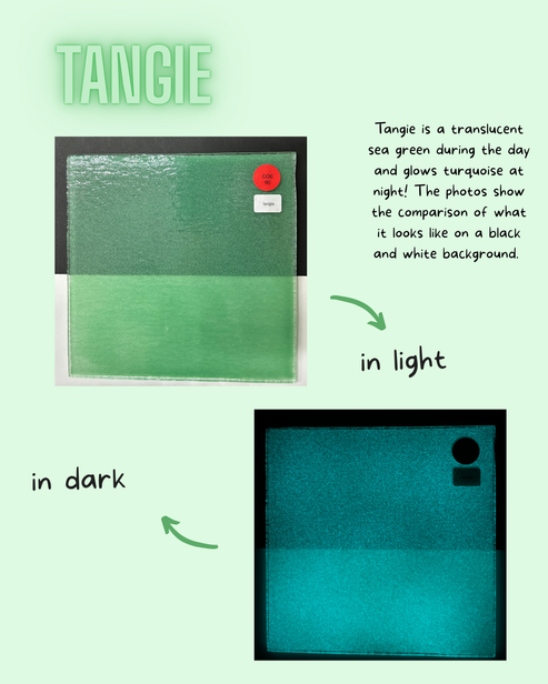 Tangie Glow Glass Sheet COE090 Studio Square