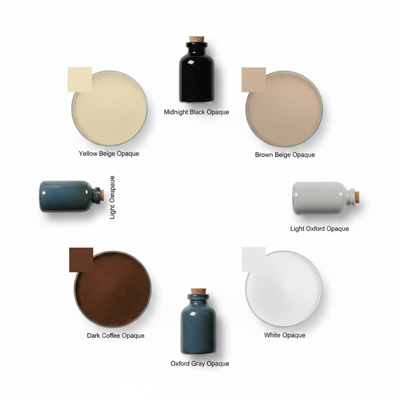 Thompson Enamels Neutrals Collage - True to Product