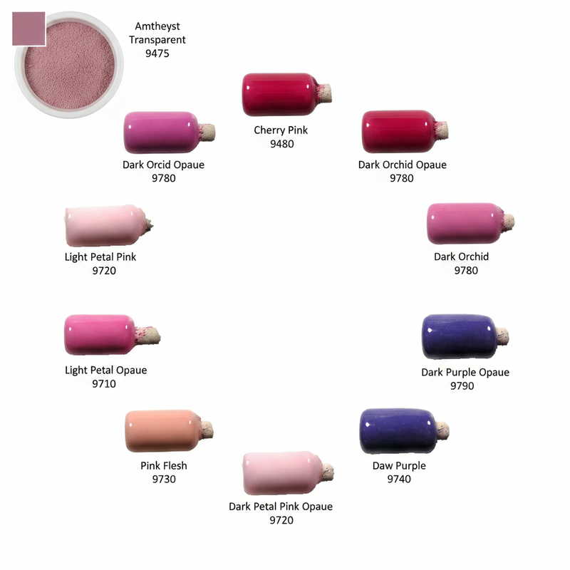 Thompson Enamels Pinks & Purples - Fired Enamel