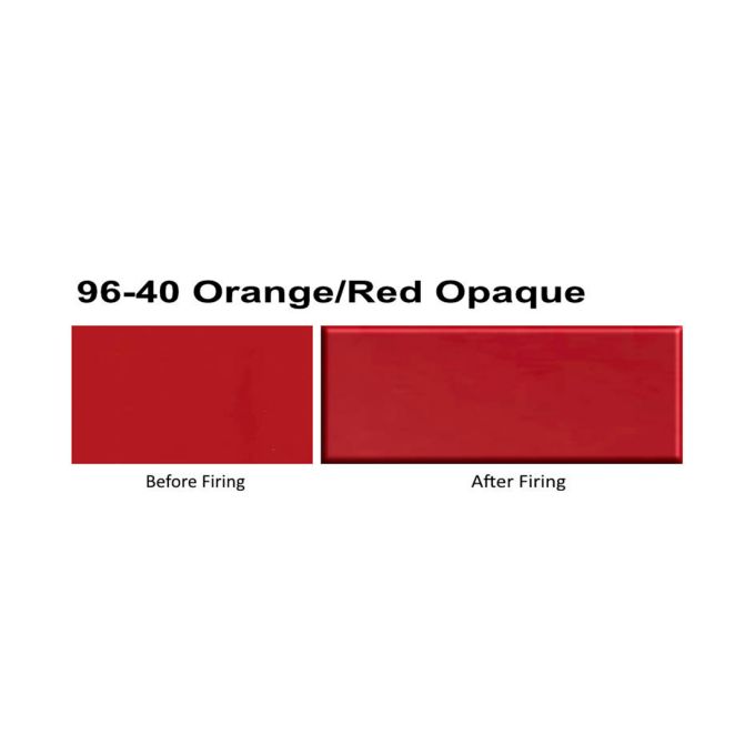 Red Orange Opaque Fusible 96 Wissmach Sheet 96-40