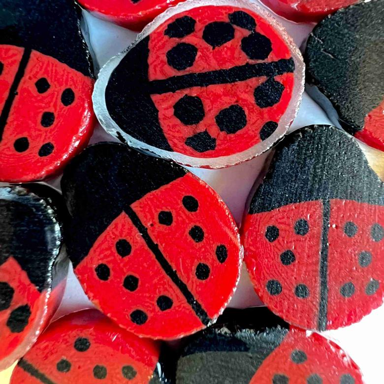 Ladybug - XL Beetles Millefiori Murrine Tabitha's Emporium COE096