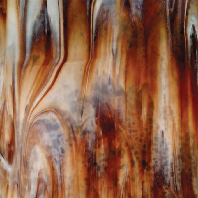 Root Beer on White, Rust Brown Mottled Youghiogheny Sheet Y962120M