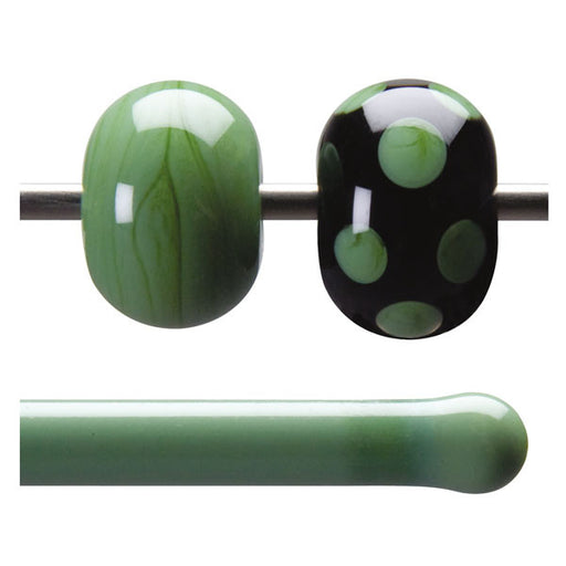 0017 Mineral Green Opaque Rod - chockadoo