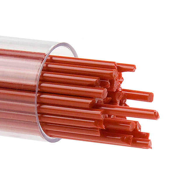 Red Opaque Bullseye Stringer 124