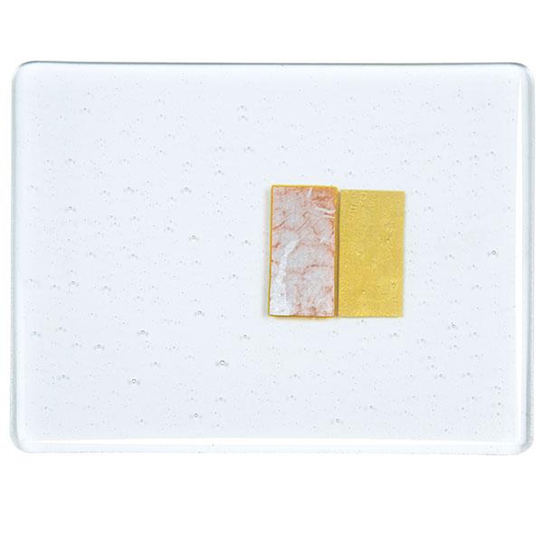 Clear, Silver to Gold Transparent Bullseye Sheet 1015 3mm Full Sheet