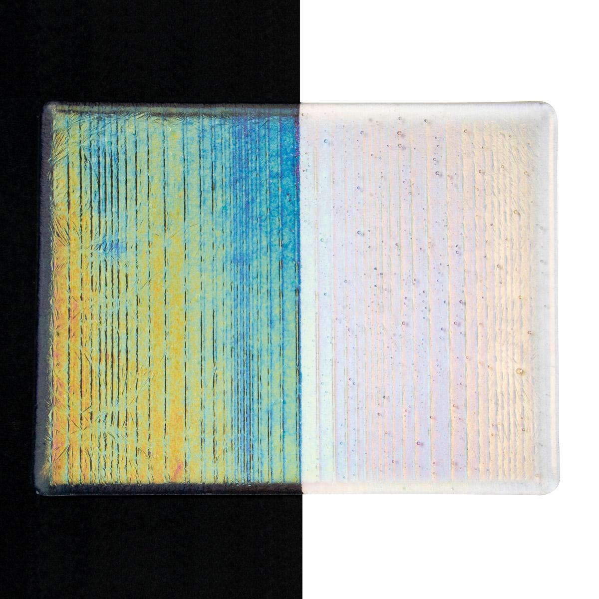 Ado Texture Clear Accordion Texture with Rainbow Iridescent Transparent Bullseye S ...