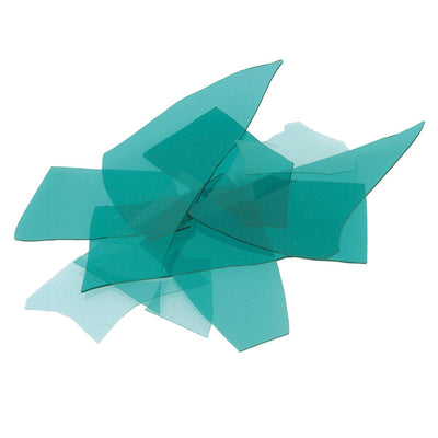 Aquamarine Blue Transparent Bullseye Confetti 1108