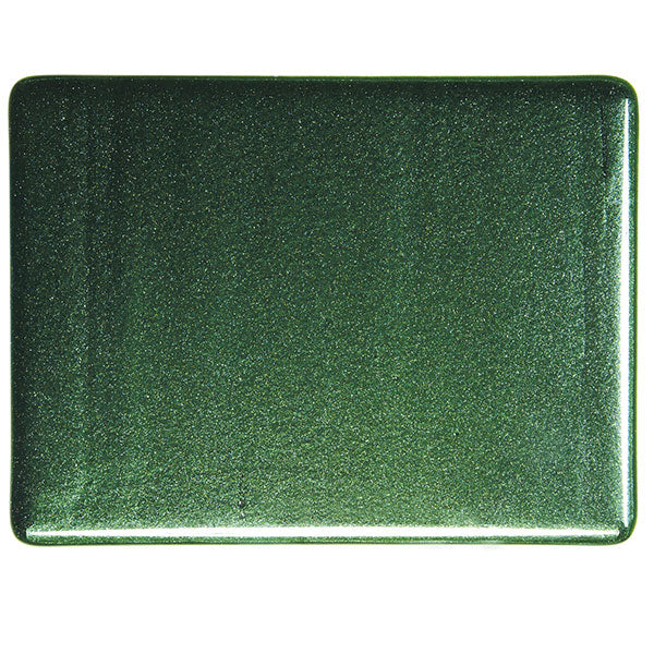 Aventurine Green Transparent Bullseye Studio Squares 1112
