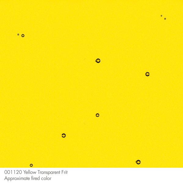 Yellow Striker Transparent Bullseye Frit 1120