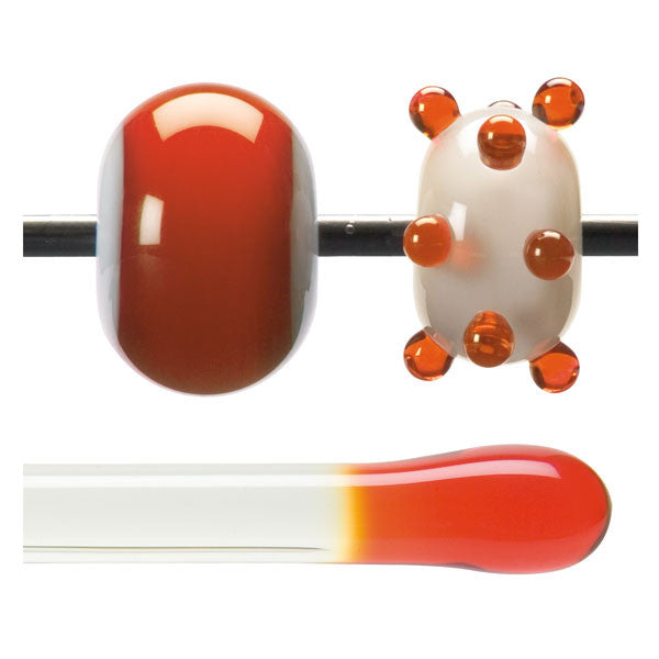 1125 Orange Transparent Rod - chockadoo
