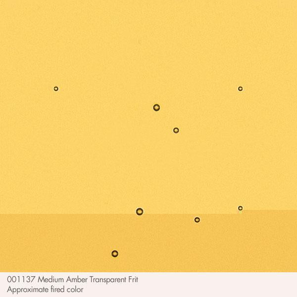 Medium Amber Transparent Bullseye Fine Frit 1137