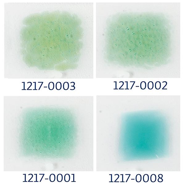Leaf Green Transparent Bullseye Fine Frit 1217