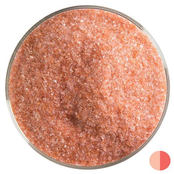 Sunset Coral Striker Transparent Bullseye Frit 1305