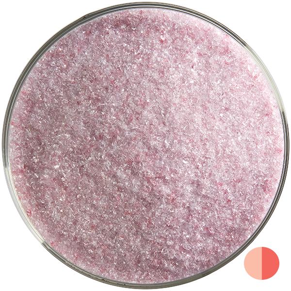 Cranberry Pink Striker Transparent Bullseye Fine Frit 1311