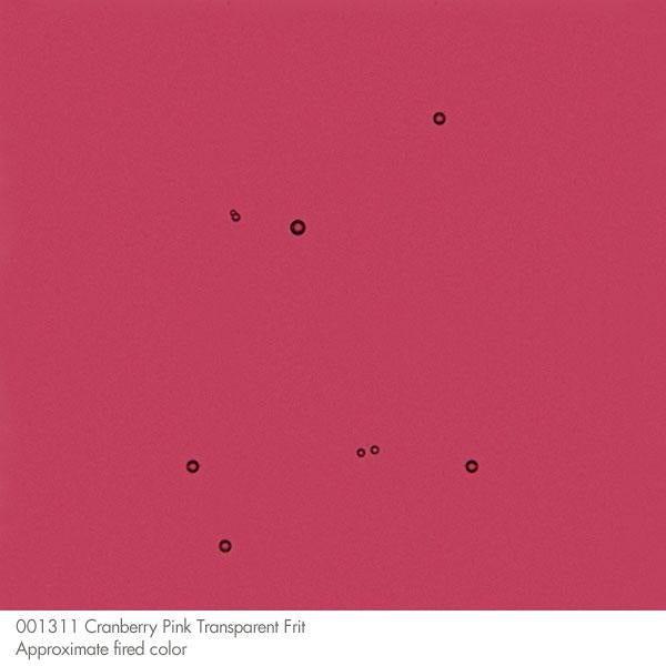 Cranberry Pink Transparent Bullseye Frit