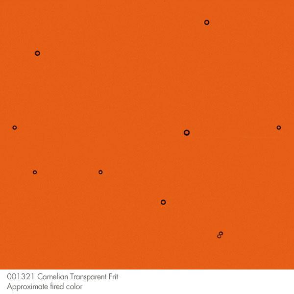 Carnelian Striker Transparent Bullseye Fine Frit 1321
