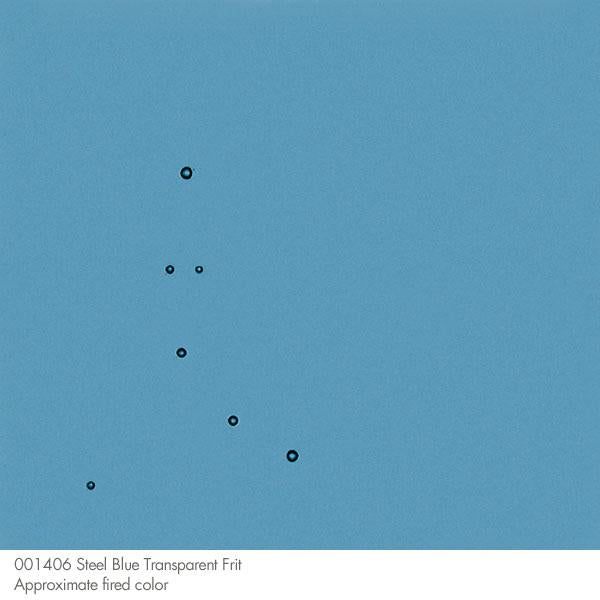 Steel Blue Transparent Bullseye Frit 1406