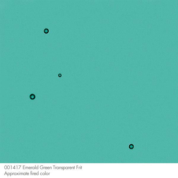 Emerald Green Transparent Bullseye Frit 1417