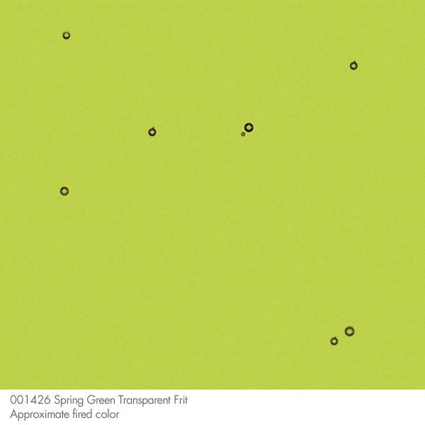 Spring Green Transparent Bullseye Frit 1426