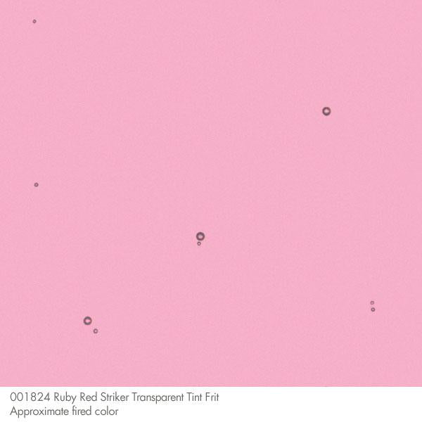 Ruby Red Striker Tint Transparent Bullseye Frit 1824