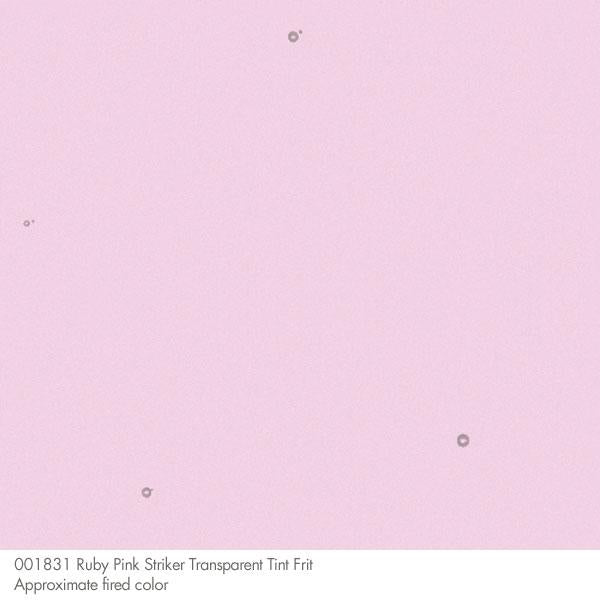 Ruby Pink Striker Tint Bullseye Fine Frit 1831