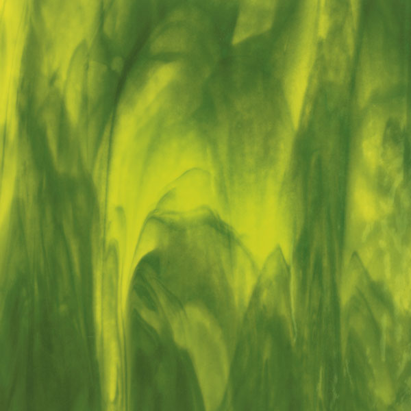 Yellow, Deep Forest Green Streaky Bullseye Sheet 2121 3MM