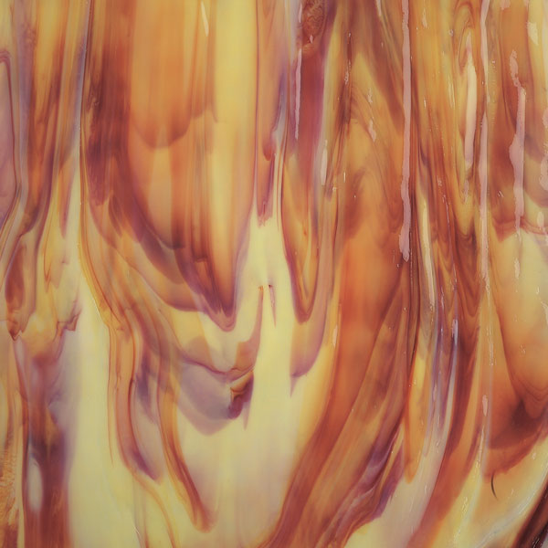 Soft Yellow, Deep Red Streaky Striker Bullseye Sheet 2250 3MM