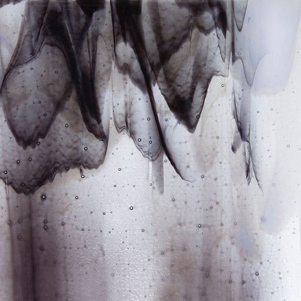 Clear, White Opalescent, Black Streaky Bullseye Sheet 3100 3MM