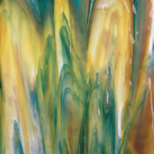 White, Deep Forest Green, Caramel Opal Streaky Bullseye Sheet 3501 3MM