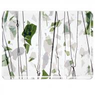 Green and White on Clear Base Collage Bullseye Sheet 4117 3MM