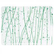Dark Green, Jade Green Frit, Dark Green Streamers Clear Bullseye Sheet 4217 3MM